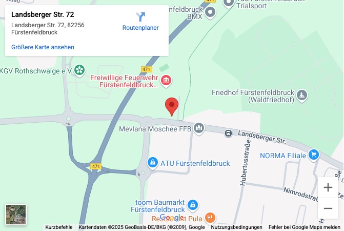 Google Maps Navigation zur BMX Bahn